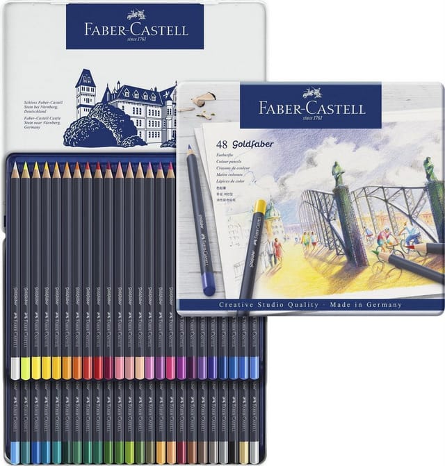 Faber-Castell Farbstift Goldfaber 48-Metalletui