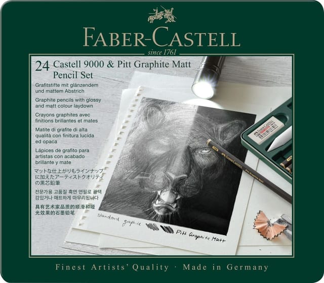 Faber-Castell Set Pitt Graphite Matt & Castell 9000
