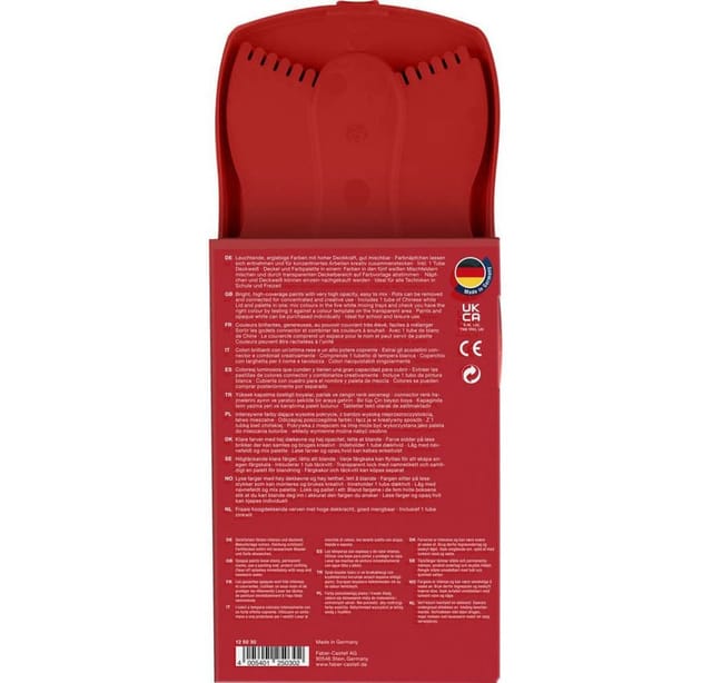 Faber-Castell Farbkasten Connector 12 Farben rot