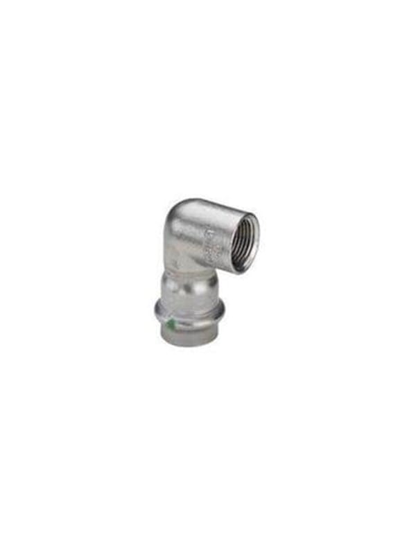 Viega Sanpress inox adapter elbow 90° 18 mm x 3/4