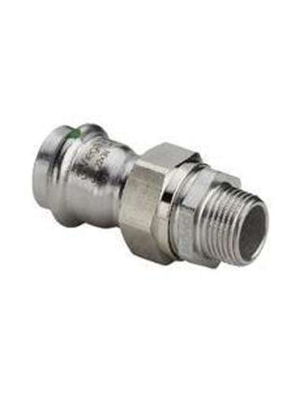 Viega sanpress inox adapter union 15 x 1/2