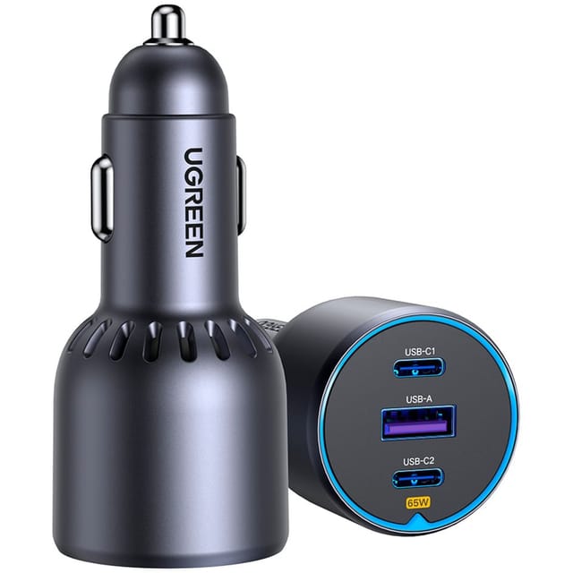 UGREEN 75w 3-Port Fast Car Charger