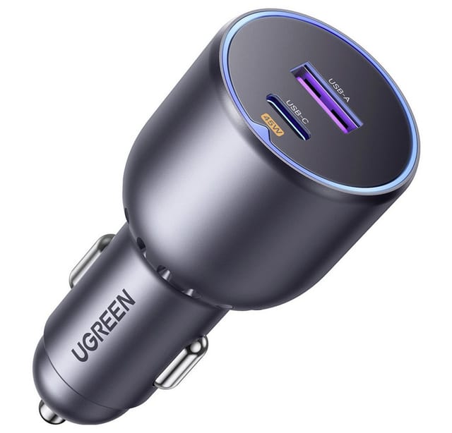 UGREEN 63w 2-Port Fast Car Charger
