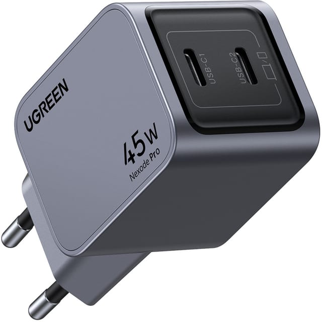 UGREEN Nexode Pro 45w Dual Usb-C Gan Fast Charger - Black