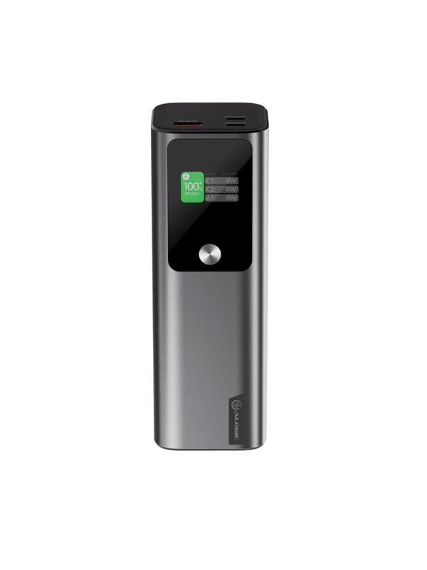 ALOGIC Ark 27000mAh Power Bank with 140W USB-C Charging Powerbank (Akku) - Grau - 27000 mAh