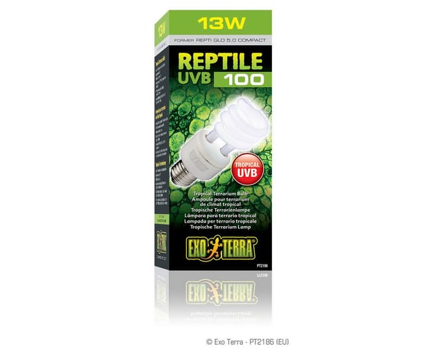 EXO TERRA Reptile UVB100 Compact Tropical Terrarium Bulb 13W