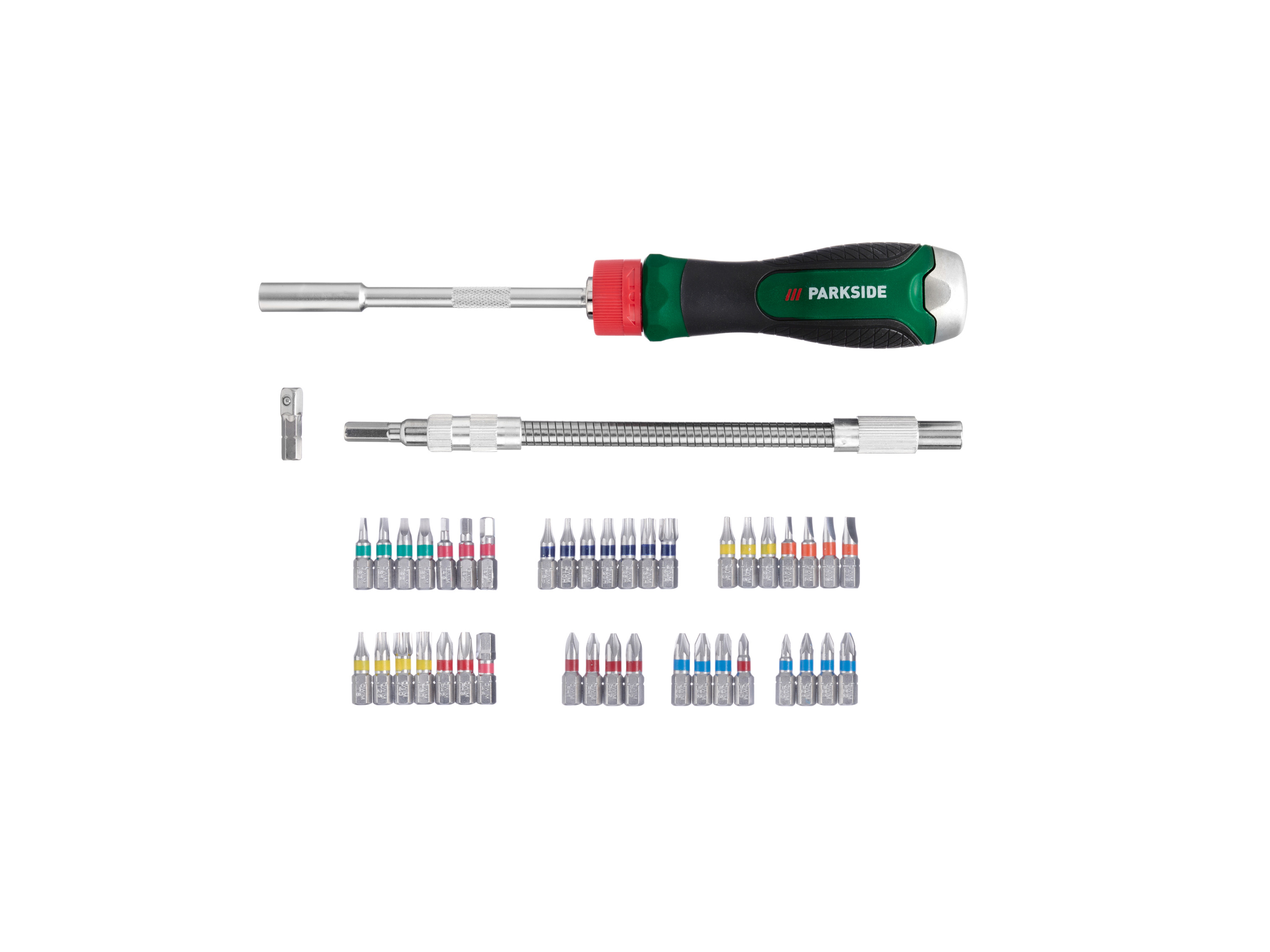 PARKSIDE® Ratschenschraubendreher-Bit-Set, 43-teilig