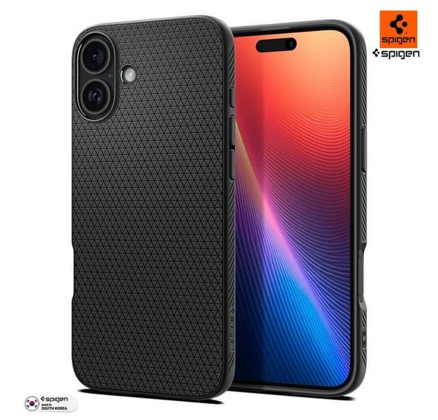 Spigen Liquid Air - matte black - iPhone 16
