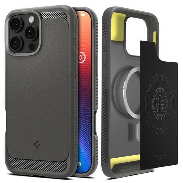 Spigen Rugged Armor MagSafe - gray - iPhone 16 Pro Max