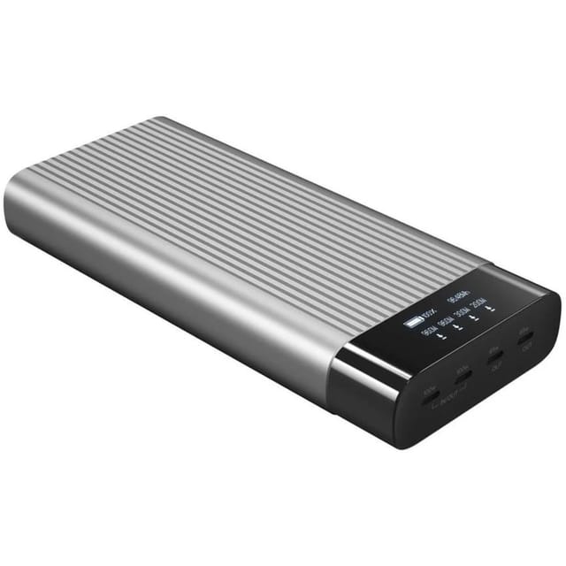 Hyper Juice HJ245B power bank - 4 x USB-C - 245 Watt Powerbank (Akku) - schwarz - 27000 mAh