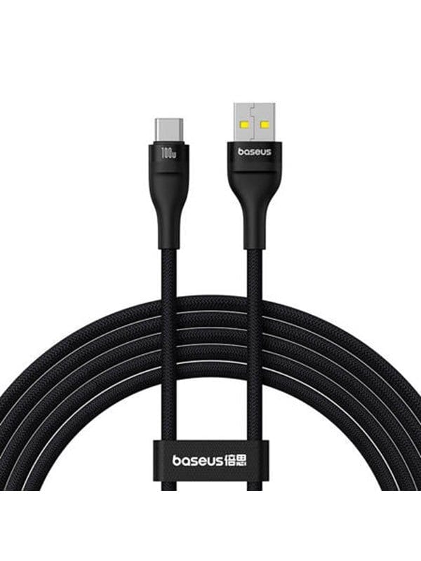 Baseus Flash 2 Charging 100W USB to USB-C cable 2m (black).