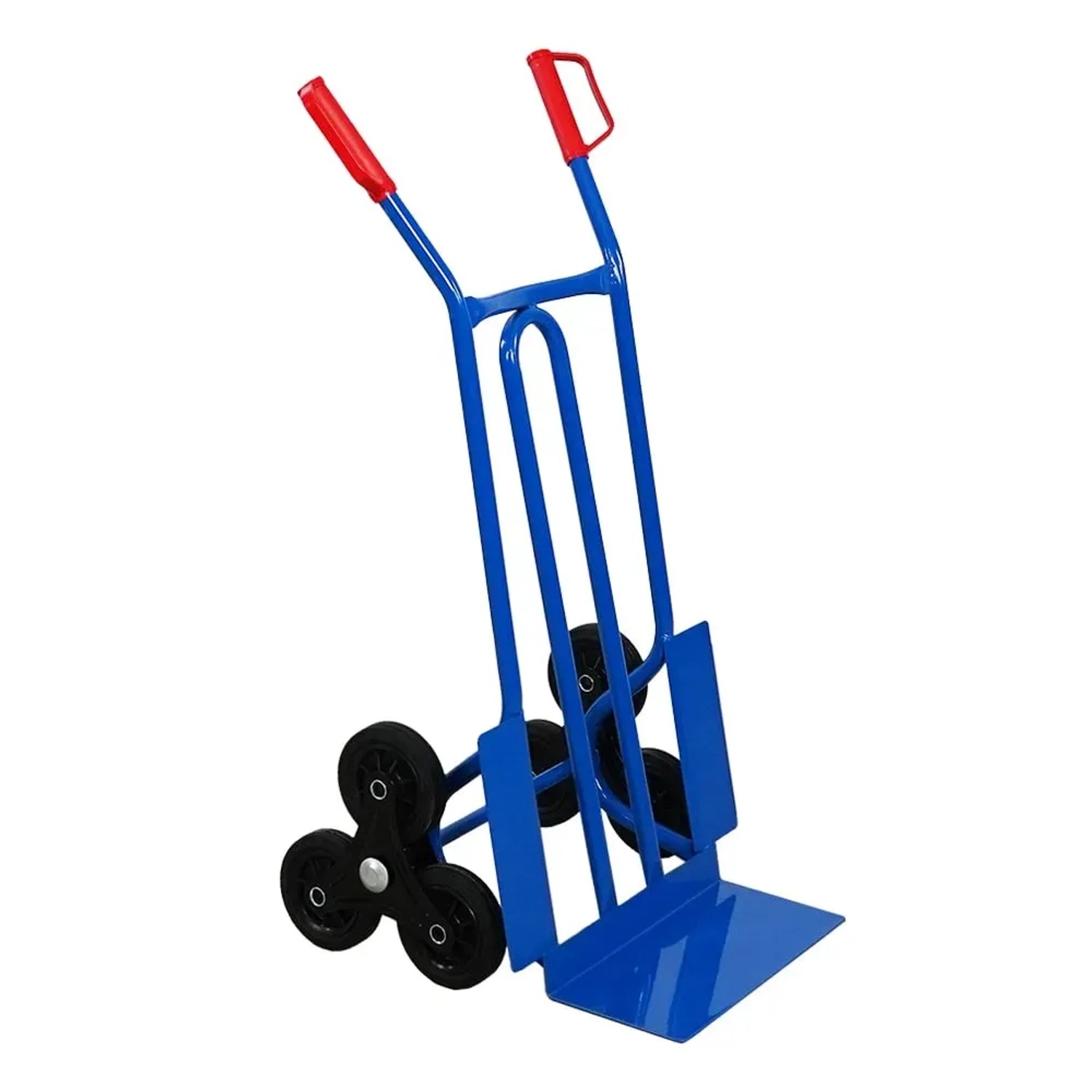 PROREGAL Treppensteiger RHINO XL Schaufel 104 x 60 x 54 cm Tragkraft 250 kg 3x Vollgummiräder Blau