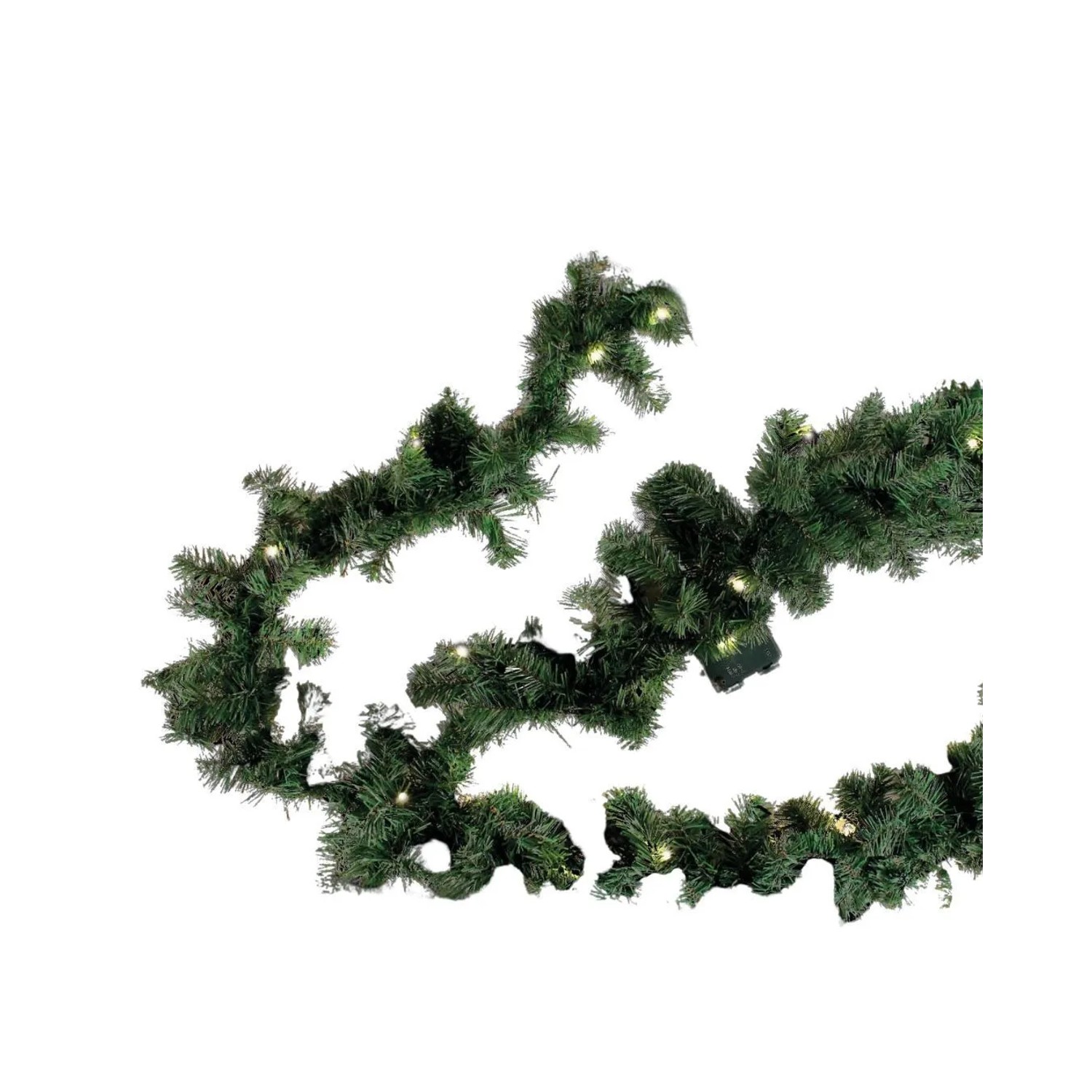 Lex 5,4m Weihnachtsgirlande für Außen & Innen 70 LED Batterie Lichterkette Deko