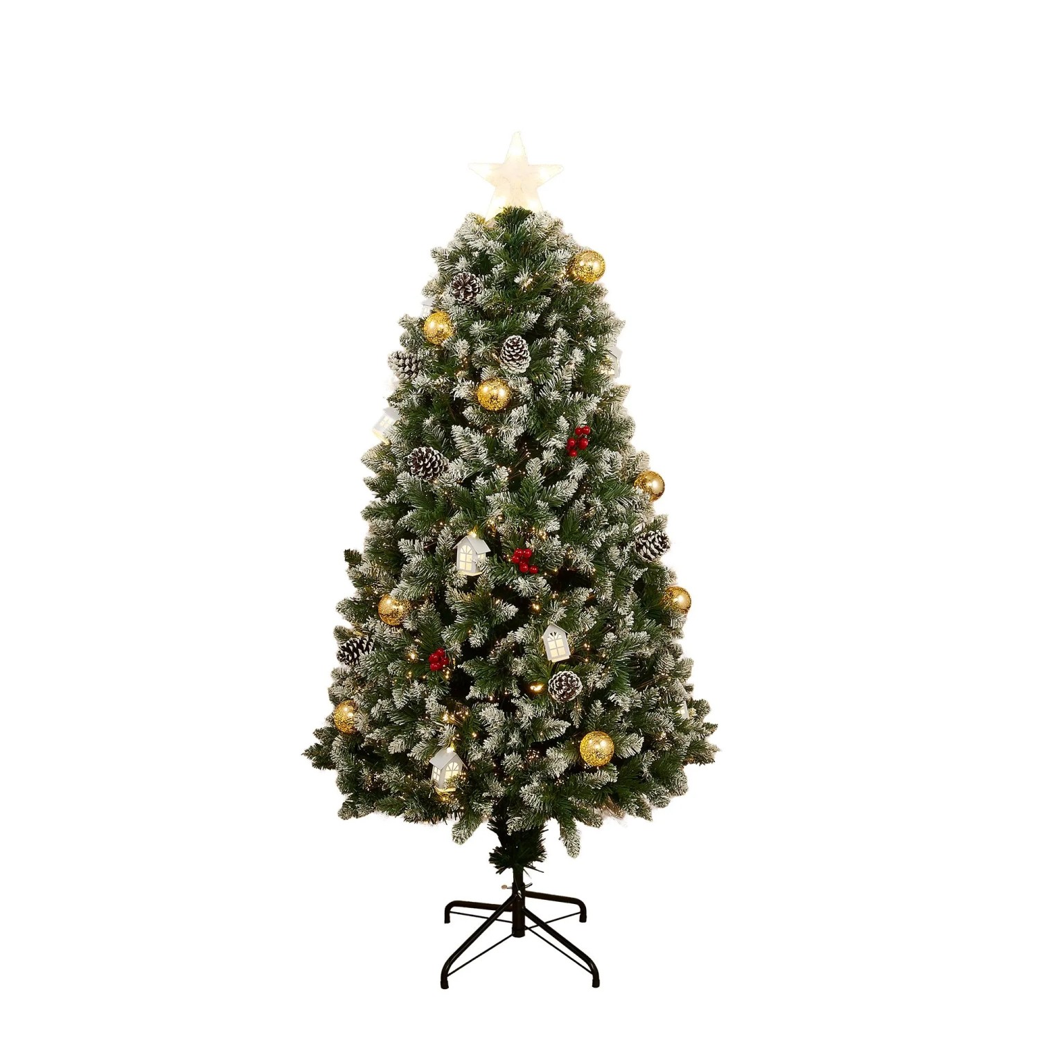 Luca Lighting Baum Elara Fibre Optic mit Adapter Ø 70 cm x 150 cm Grün