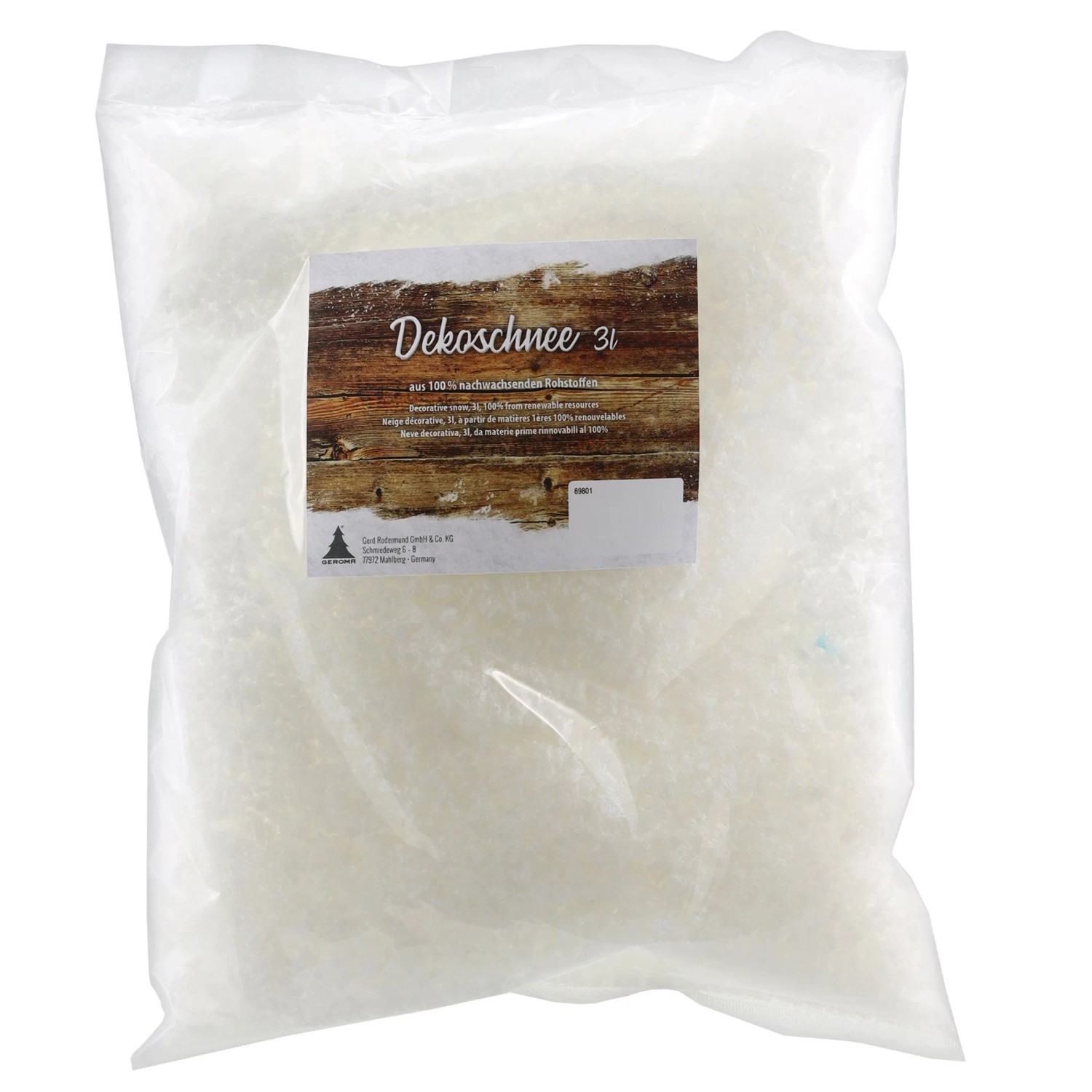 Dekoschnee 3 Liter Weiß