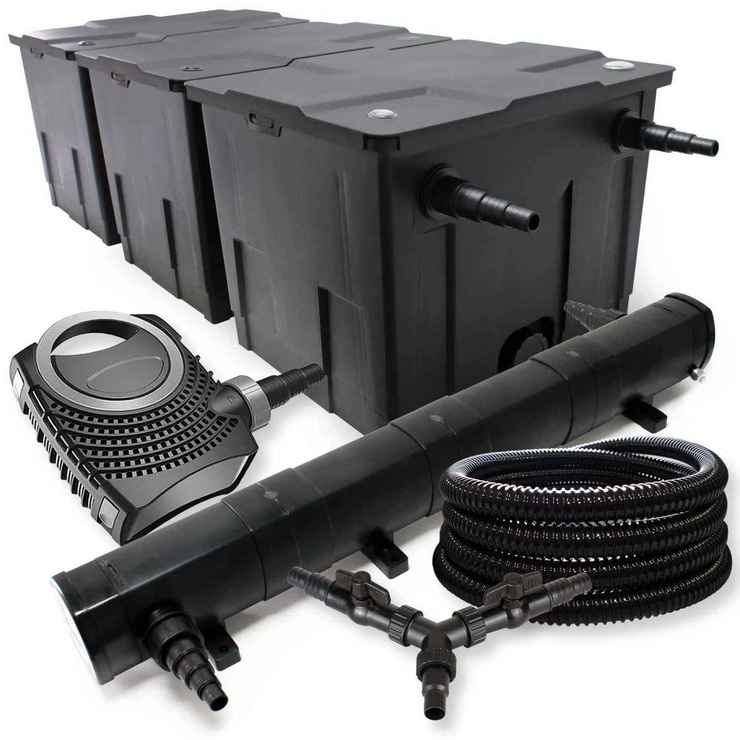 Sunsun Filter Set 90000L Teich 72W Teichklärer Neo8000 70W Pumpe 25M Schlauch