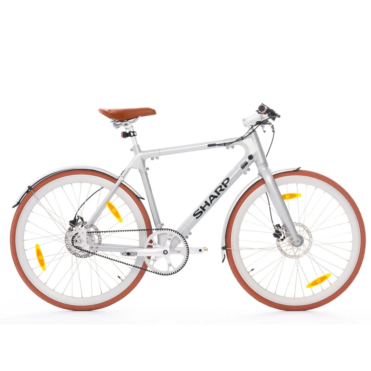 Sharp Milano BK-RS08-ES E-Bike 7 Ah 1-Gang Naked Bike Silber