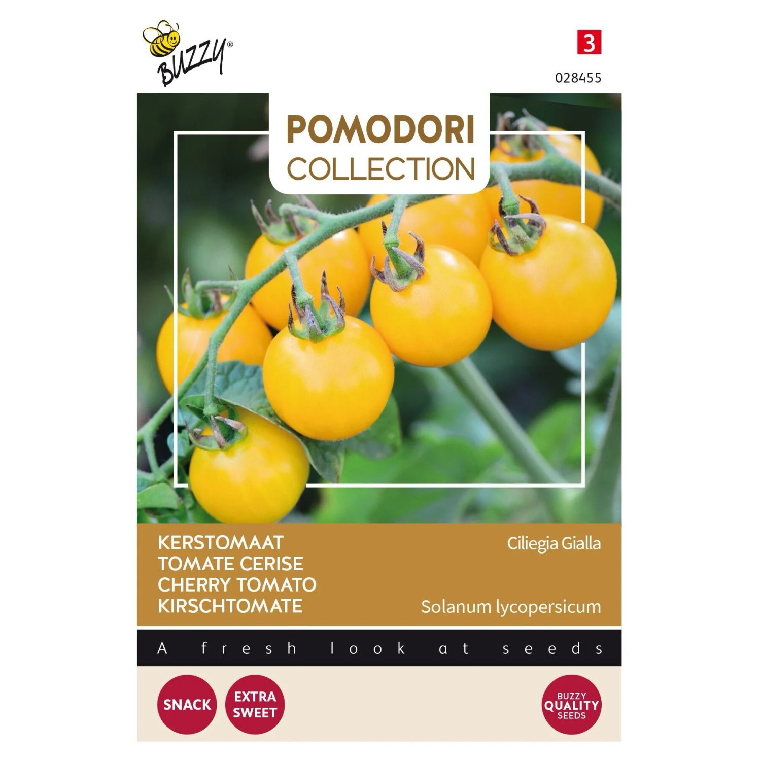 Buzzy Pomodori Kirschtomate Cereza Amarilla Samen Circa 1,5 grIdeal als Gesunder Snack