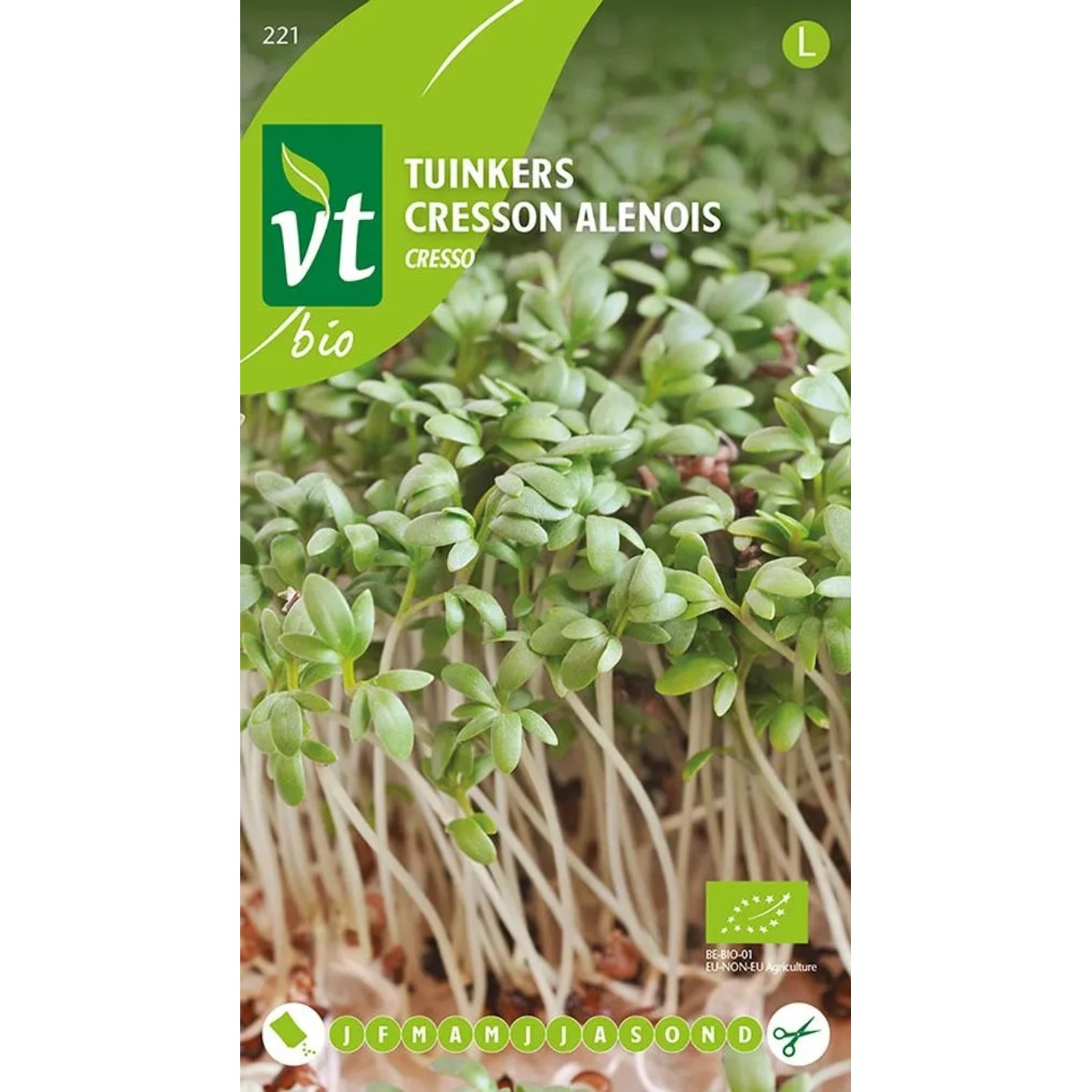 Kresse 'Cresco' Bio Saatgut Circa 15 g Schnell Keimend