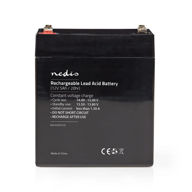 Nedis BALA500012V - UPS battery - Lead Acid - 5000 mAh