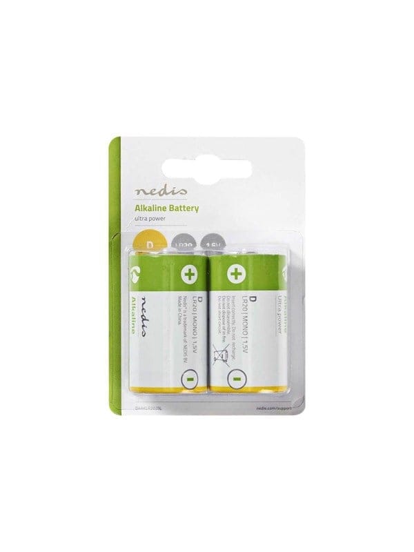 Nedis BAAKLR202BL battery - 2 x D - Alkaline