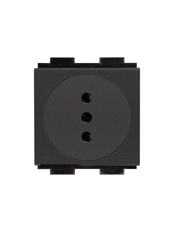 Crestron Electronics Crestron FT2A-PWR-IT series FT2A-PWR-IT-1-BASIC - power socket mechanism - Italy - 1 power socket - black