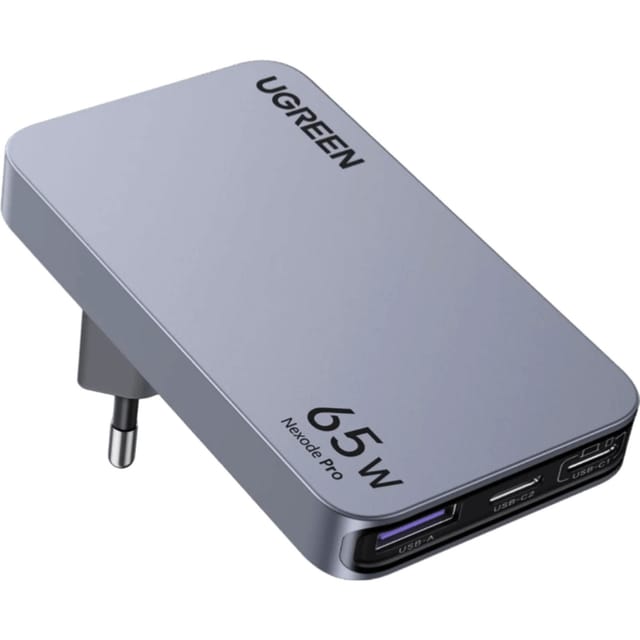 UGREEN Nexode Pro 65W 3-Port GaN Ultra-Slim Fast Travel Charger