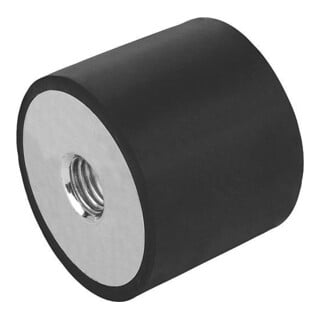 KIPP Gummipuffer Typ C M04 Ø15mm H15 Stahl Elast. Naturkautschuk