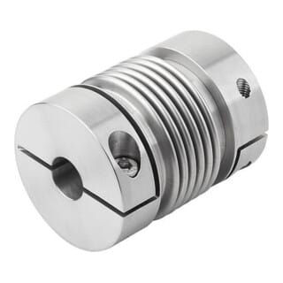KIPP Metallbalgkupplung Gr. 80 D1 32 D2 32 L 91 Edelstahl