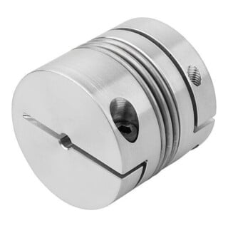 KIPP Metallbalgkupplung Gr.650 Aluminium D1 42 D2 42 L 78