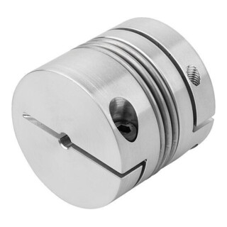 KIPP Metallbalgkupplung Gr. 650 D1=38 D2=38 L=78 Aluminium