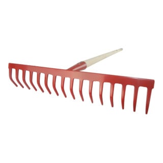 SHW Gartenrechen 16 Zinken mit Stiel