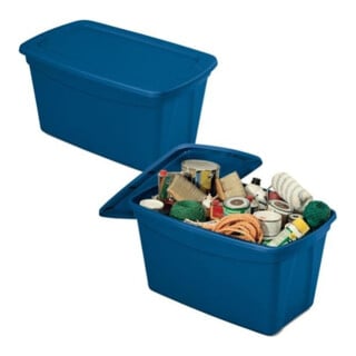 Terry Multifunktionsbehälter 68 l blau 61,3 x 47 x 40 cm stapelbar