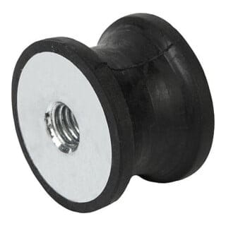 KIPP Gummipuffer Typ CT tailliert M04 Ø15mm H15mm Stahl Elastomer