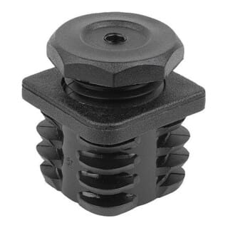 KIPP Justierstopfen Form B quadratisch 30 x 29mm Polyamid schwarz