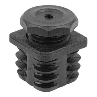 KIPP Justierstopfen Form B quadratisch A=30 L1=60 Polyamid schwarz