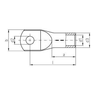 Intercable Presskabelschuh ICD1208 120qmm M8 verzinkt