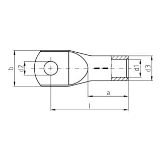 Intercable Presskabelschuh ICD1208 120qmm M8 verzinkt
