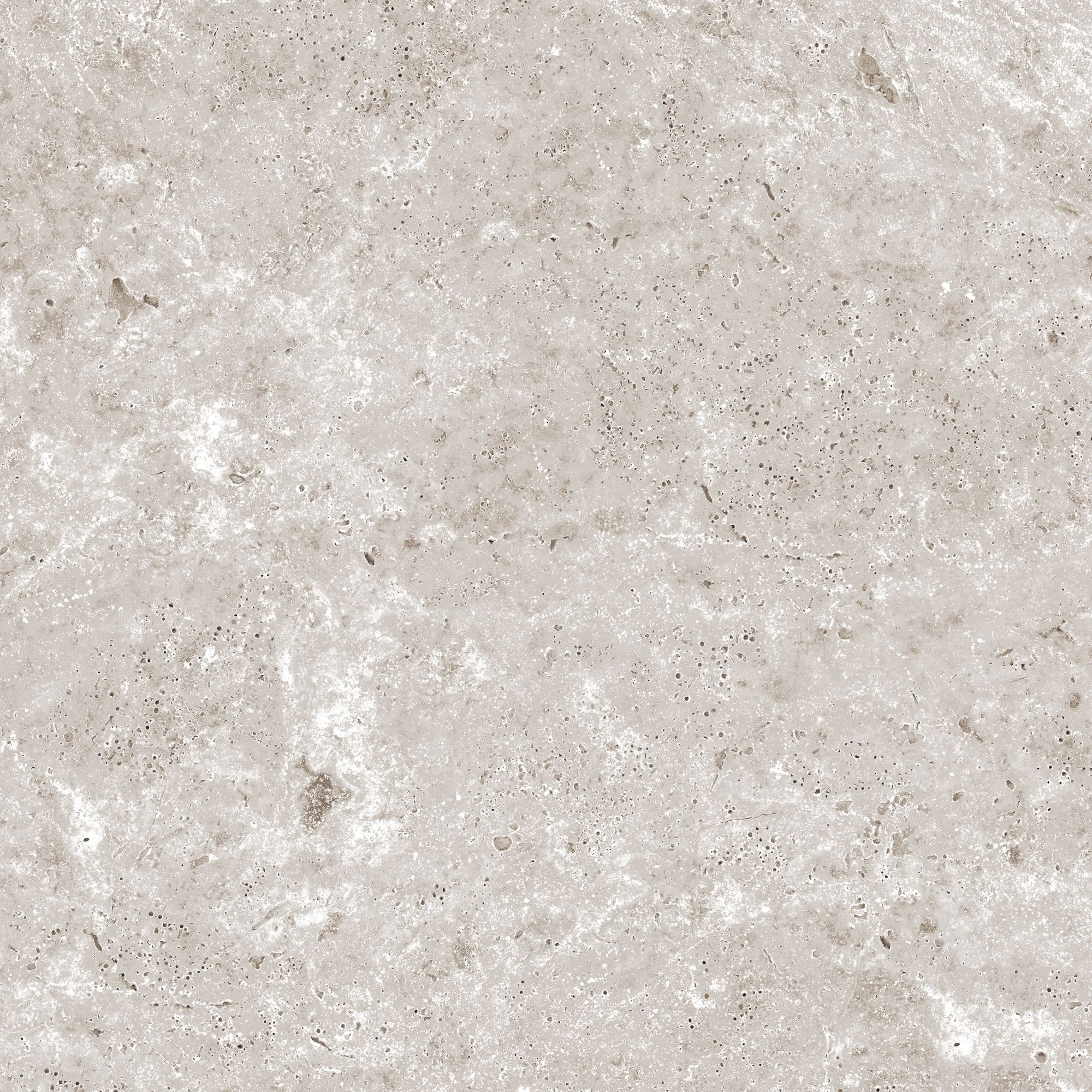 Bodenplatte 'Travertine' Feinsteinzeug grau 79,7 x 79,7 x 2 cm Bild 2