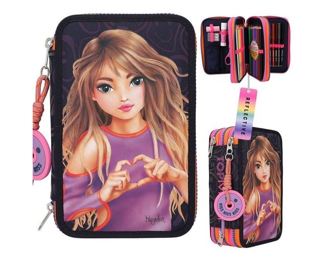 Topmodel Triple Pencil Case NIGHT LIGHT