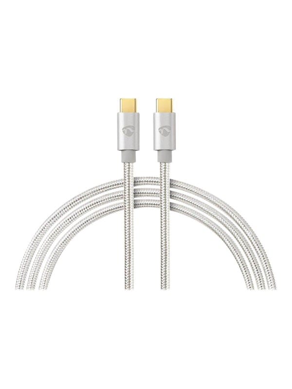 Nedis Charge & AV Support Cable - USB-C cable - 24 pin USB-C to 24 pin USB-C - 1 m