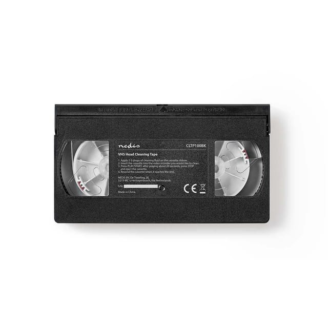 Nedis CLTP100BK VHS cleaning VHS tape