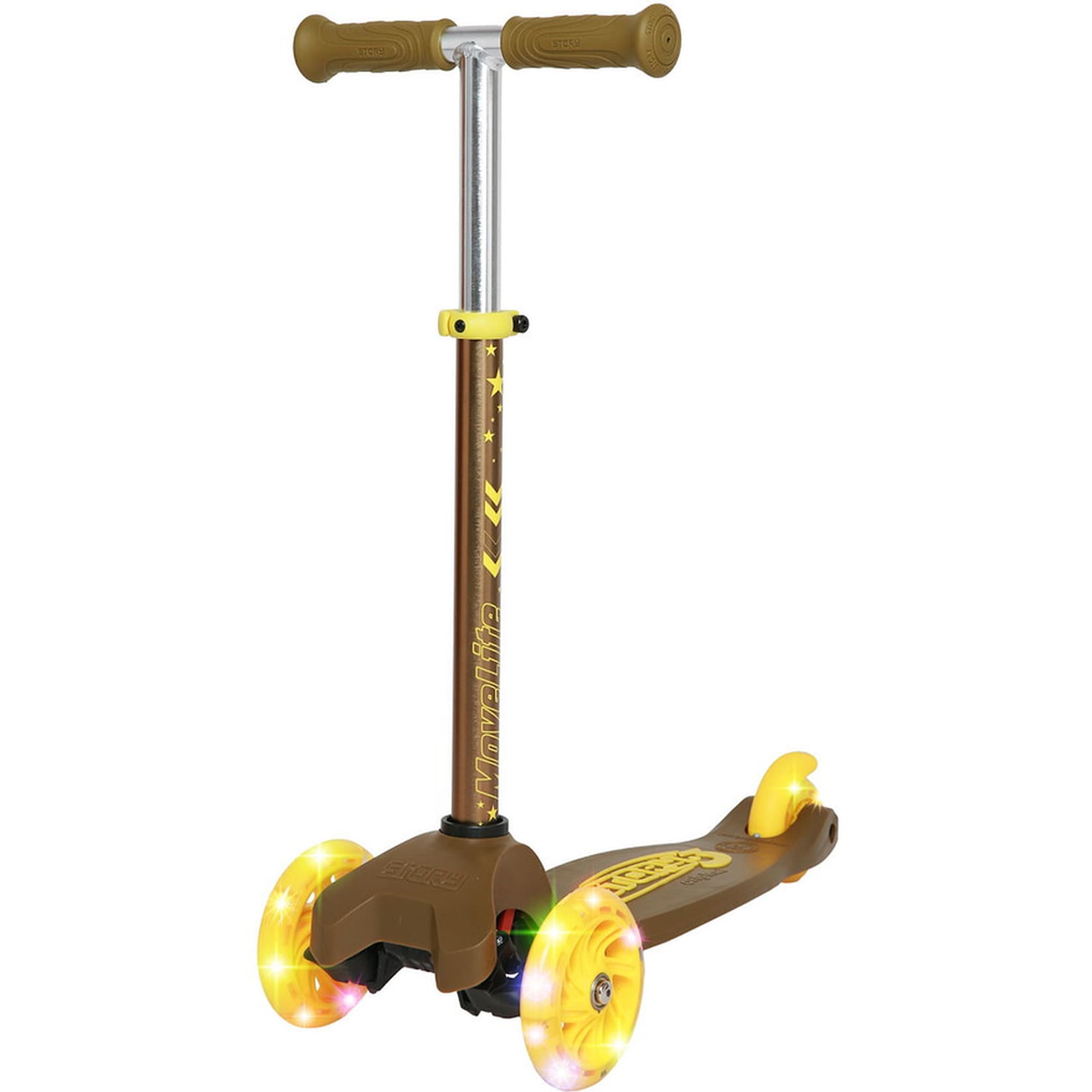 3-Rad-Kinderroller MoveLite LED, gelb