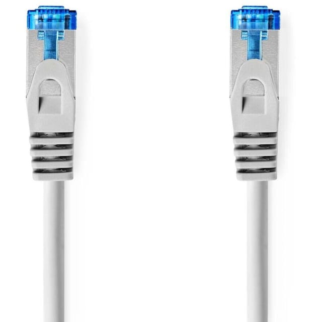 Nedis CAT6a Network Cable | S/FTP | RJ45 Male | RJ45 Male - Grau - 1m