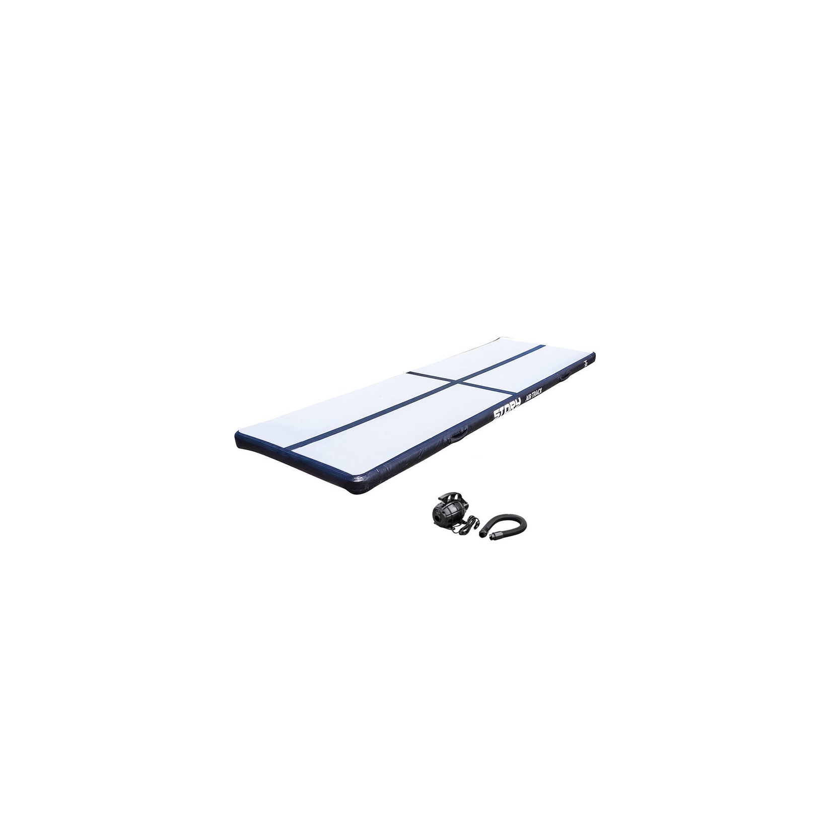 Gymnastikmatte Airtrack 3m x 1m x 10cm, schwarz
