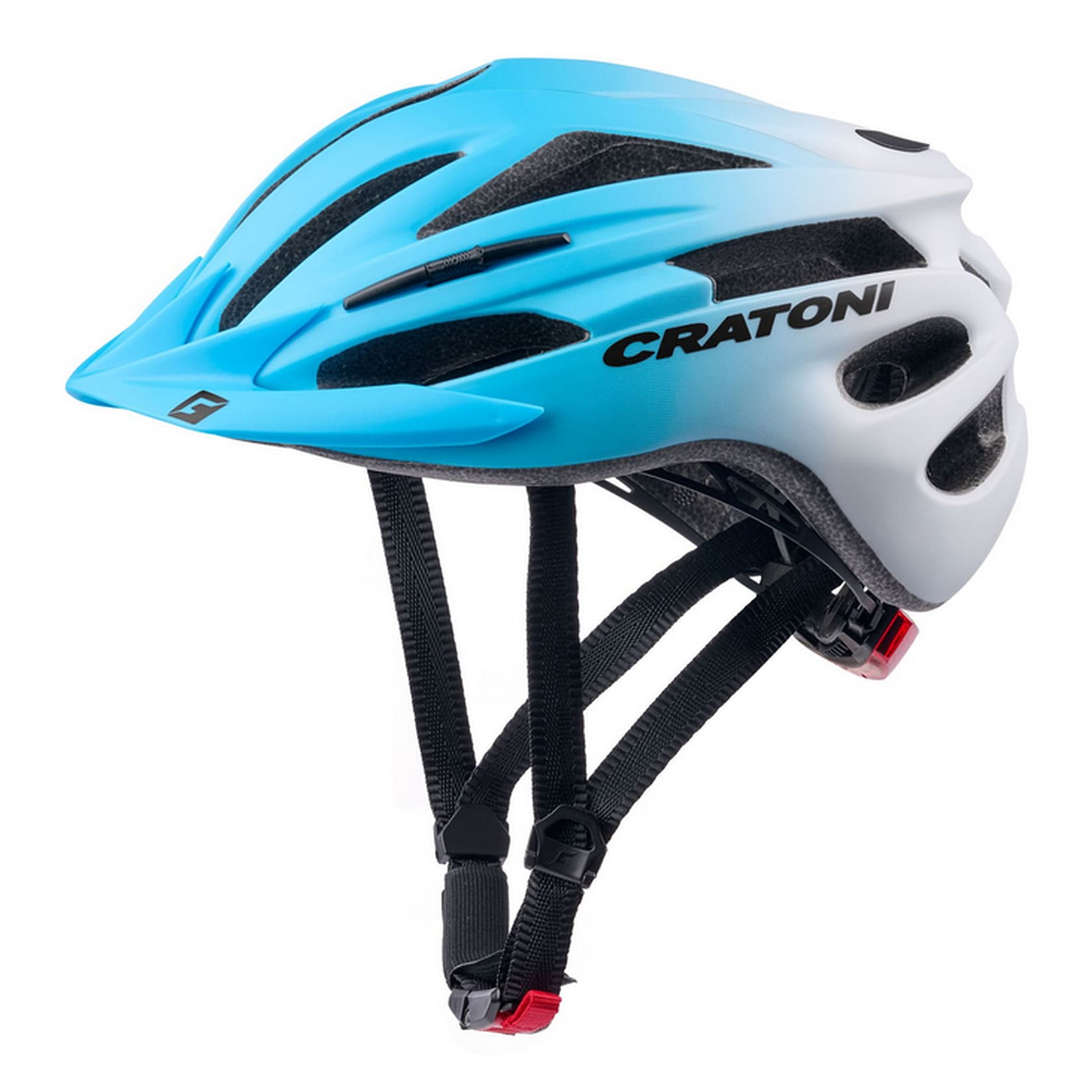 CRATONI Kinder-Fahrradhelm Pacer Jr, blau-weiß
