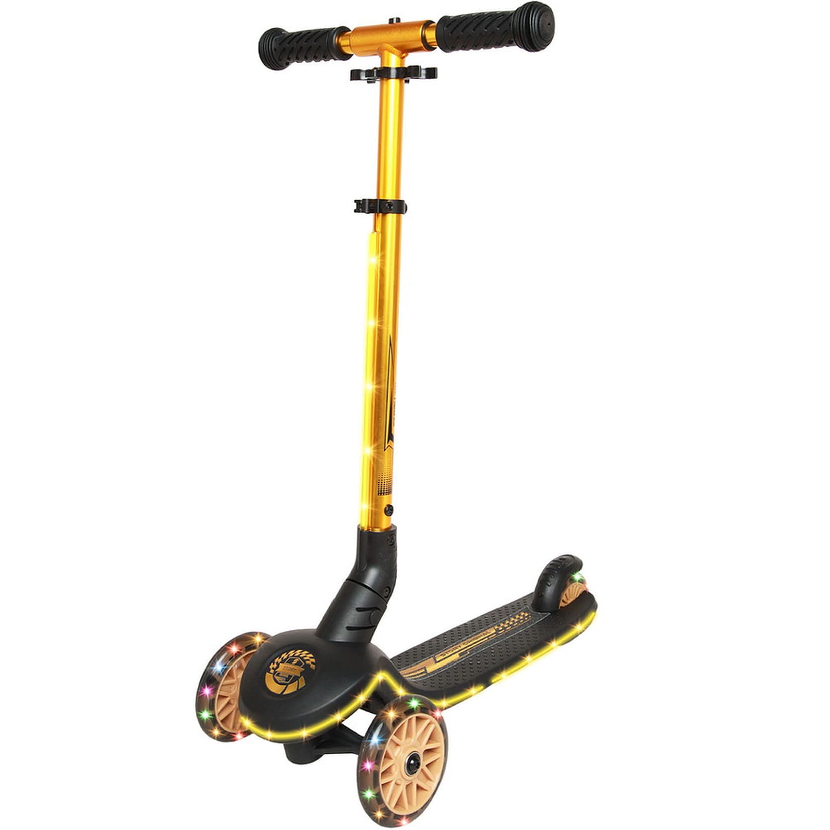 3-Rad-Kinderroller Party LED, gold