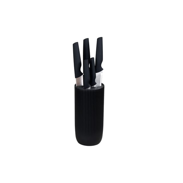 Messerblock Set, 6-tlg., schwarz, PP