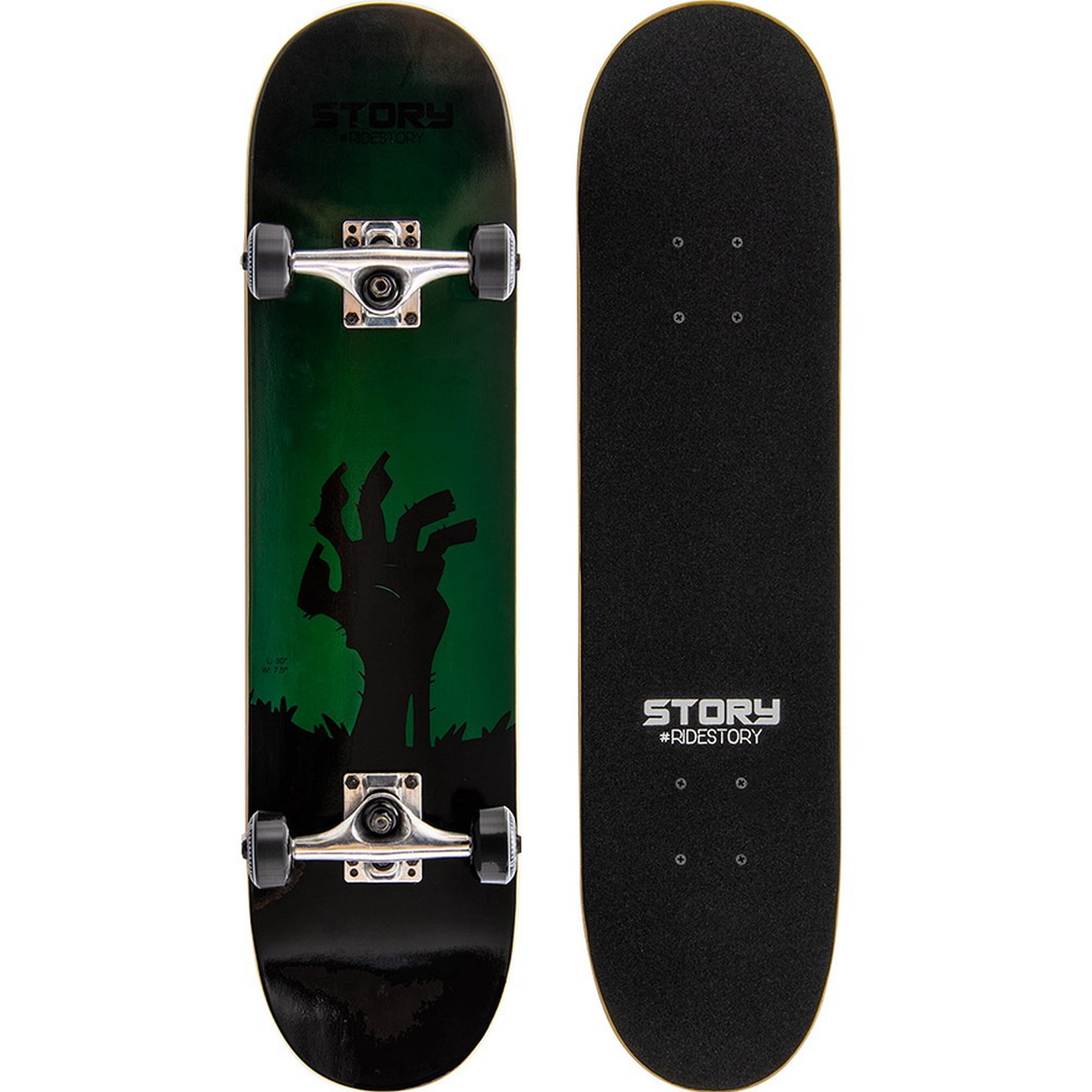 Skateboard Classic 7,5", grün