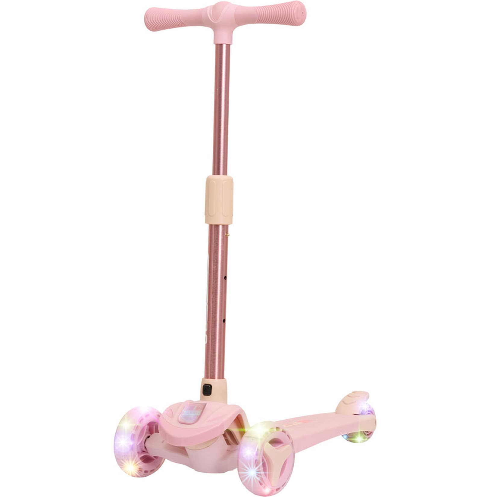 3-Rad-Kinderroller Mini Friends LED deluxe, rosa